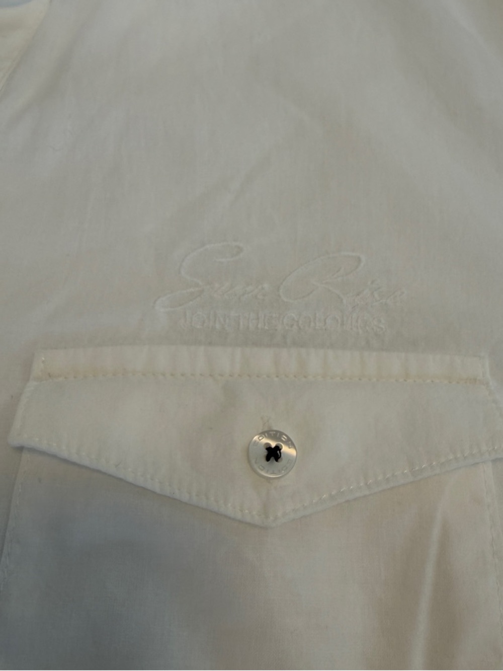 Gerry Weber White Blouse Short Sleeve Button Front Minimalist Classic Top XL - Picture 4 of 5
